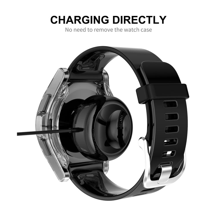 For Samsung Galaxy Watch4 Classic 42mm ENKAY Hat-Prince Full Coverage Transparent Soft Case TPU HD Clear Cover + Tempered Glass Protector - Watch Cases by ENKAY | Online Shopping South Africa | PMC TechLife | Buy Now Pay Later Mobicred