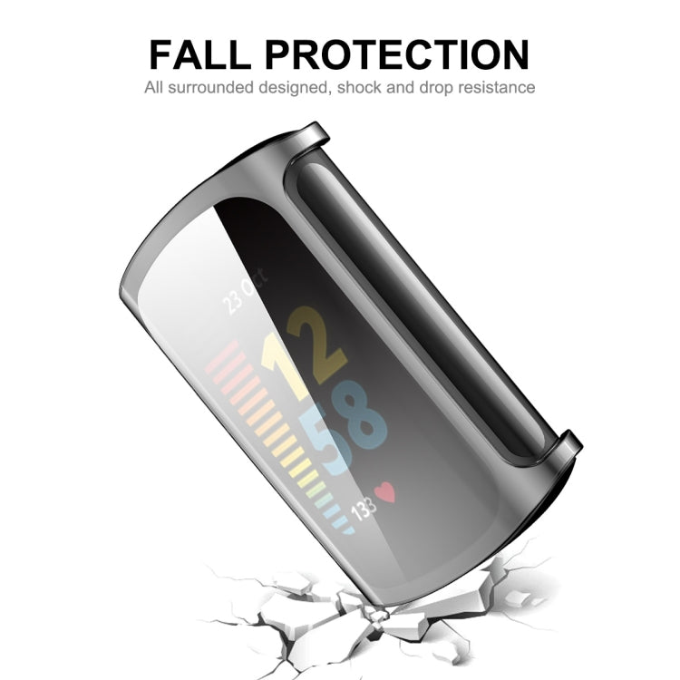 For Fitbit Charge 5 / Charge 6 ENKAY Hat-Prince Full Coverage Transparent Soft Case TPU HD Clear Cover - Watch Cases by ENKAY | Online Shopping South Africa | PMC TechLife | Buy Now Pay Later Mobicred