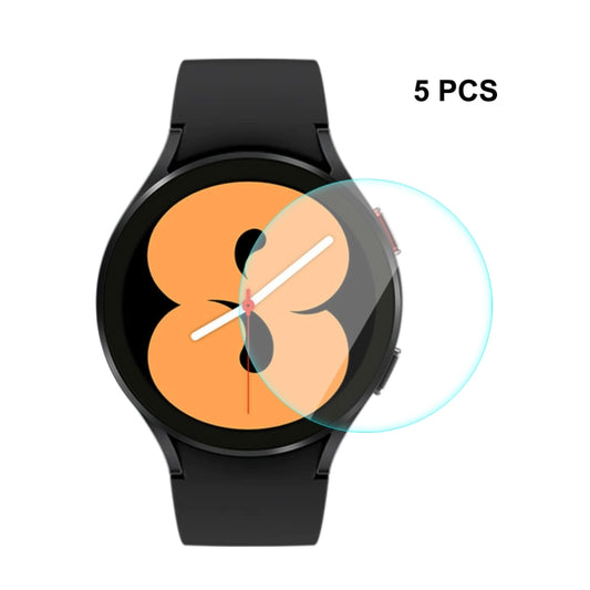 5 PCS For Samsung Galaxy Watch4 44mm ENKAY Hat-Prince 0.2mm 9H 2.15D Curved Edge Tempered Glass Screen Protector Watch Film - free shipping - PMC Jewellery - Order now!