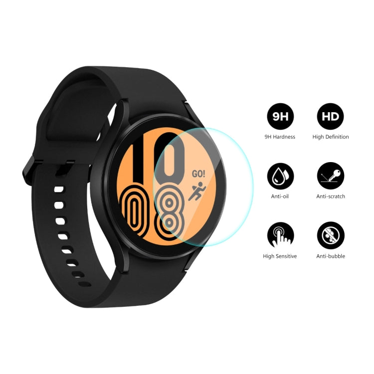 10 PCS For Samsung Galaxy Watch4 44mm ENKAY Hat-Prince 0.2mm 9H 2.15D Curved Edge Tempered Glass Screen Protector Watch Film - Screen Protector by ENKAY | Online Shopping South Africa | PMC TechLife | Buy Now Pay Later Mobicred