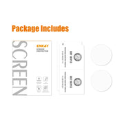 2 PCS For Samsung Galaxy Watch4 Classic 42mm ENKAY Hat-Prince 0.2mm 9H 2.15D Curved Edge Tempered Glass Screen Protector Watch Film