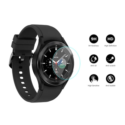 2 PCS For Samsung Galaxy Watch4 Classic 42mm ENKAY Hat-Prince 0.2mm 9H 2.15D Curved Edge Tempered Glass Screen Protector Watch Film - Screen Protector by ENKAY | Online Shopping South Africa | PMC Jewellery | Buy Now Pay Later Mobicred