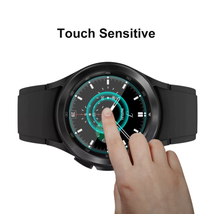 2 PCS For Samsung Galaxy Watch4 Classic 42mm ENKAY Hat-Prince 0.2mm 9H 2.15D Curved Edge Tempered Glass Screen Protector Watch Film - Screen Protector by ENKAY | Online Shopping South Africa | PMC Jewellery | Buy Now Pay Later Mobicred