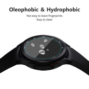 2 PCS For Samsung Galaxy Watch4 Classic 42mm ENKAY Hat-Prince 0.2mm 9H 2.15D Curved Edge Tempered Glass Screen Protector Watch Film