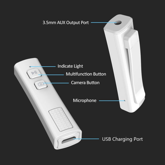 BT4864 Car Bluetooth 5.0 Audio Receiver with Camera Function