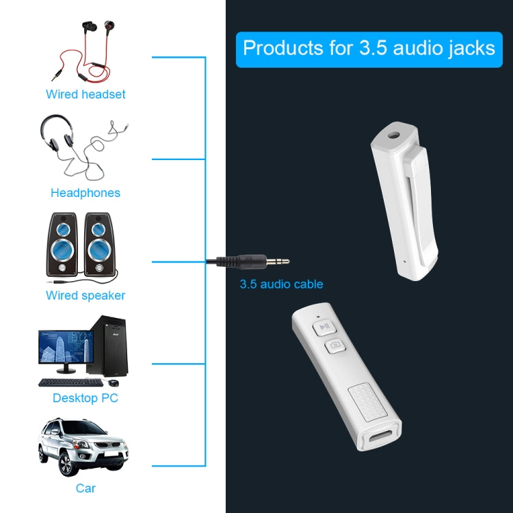 BT4864 Car Bluetooth 5.0 Audio Receiver with Camera Function