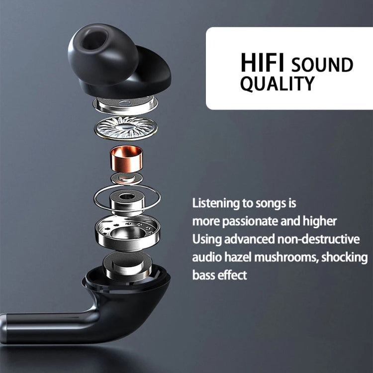 960 Neckband Magnetic Stereo Headphone with LED Display Support TF Card(Red) - Neck-mounted Earphone by PMC TechLife | Online Shopping South Africa | PMC TechLife