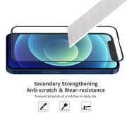 For iPhone 13 Pro Max 2pcs ENKAY Hat-Prince Anti-drop Full Glue Tempered Glass Full Screen Film Anti-fall Protector