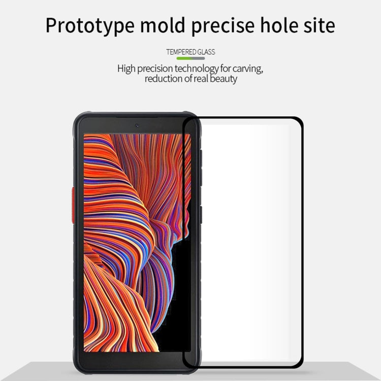 For Samsung Galaxy Xcover 5 PINWUYO 9H 2.5D Full Screen Tempered Glass Film(Black)