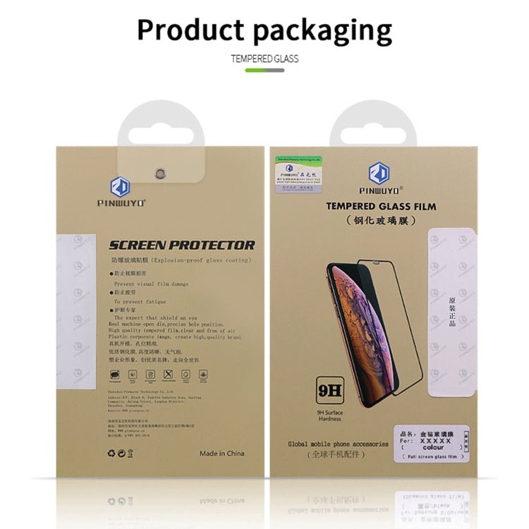 For Samsung Galaxy Xcover 5 PINWUYO 9H 2.5D Full Screen Tempered Glass Film(Black)