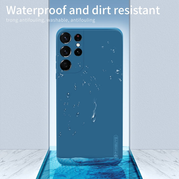 For Samsung Galaxy S21 Ultra 5G PINWUYO Touching Series Liquid Silicone TPU Shockproof Case(Black) - Galaxy S21 Ultra 5G Cases by PINWUYO | Online Shopping South Africa | PMC TechLife