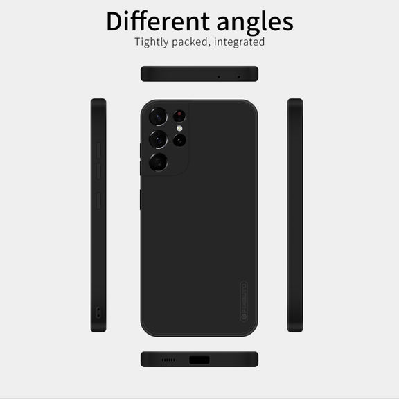 For Samsung Galaxy S21 Ultra 5G PINWUYO Touching Series Liquid Silicone TPU Shockproof Case(Black) - Galaxy S21 Ultra 5G Cases by PINWUYO | Online Shopping South Africa | PMC TechLife