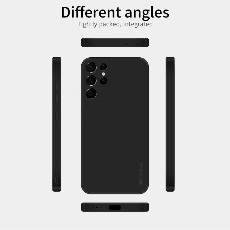 For Samsung Galaxy S21 Ultra 5G PINWUYO Touching Series Liquid Silicone TPU Shockproof Case(Black) - Galaxy S21 Ultra 5G Cases by PINWUYO | Online Shopping South Africa | PMC TechLife