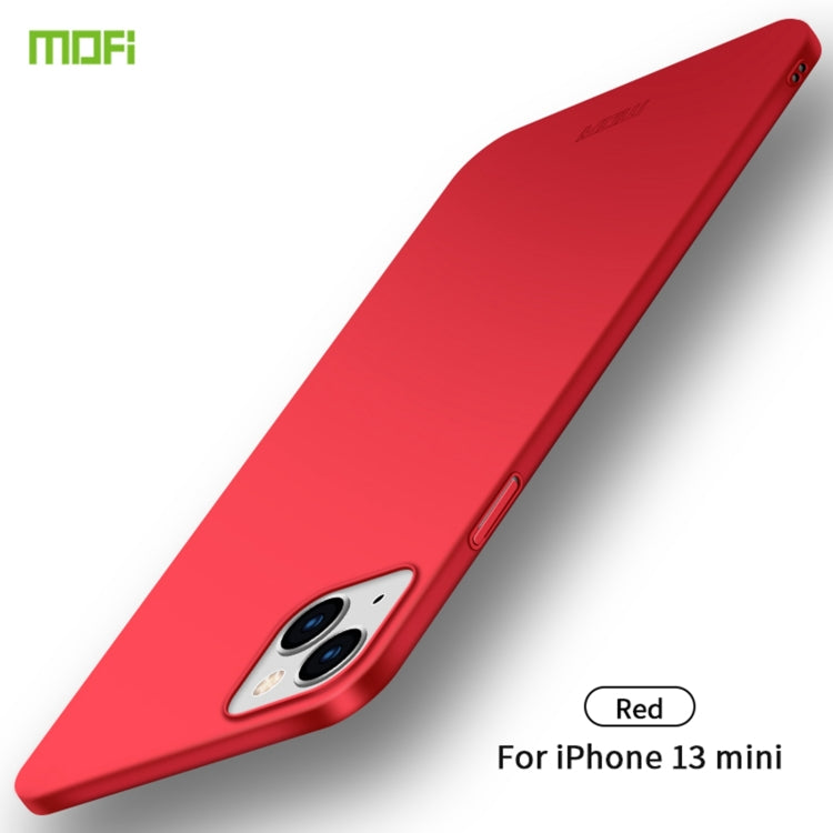 For iPhone 13 mini  MOFI Frosted PC Ultra-thin Hard Case(Red) - iPhone 13 mini Cases by MOFI | Online Shopping South Africa | PMC TechLife | Buy Now Pay Later Mobicred