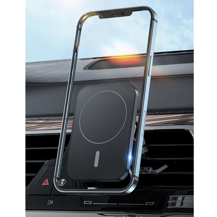 W-987 Magnetic Suction 15W Wireless Charger Car Air Outlet Bracket for iPhone and other Smart Phones(Black) - Wireless Charger Holders by PMC TechLife | Online Shopping South Africa | PMC TechLife