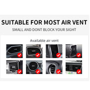 W-987 Magnetic Suction 15W Wireless Charger Car Air Outlet Bracket for iPhone and other Smart Phones(Black)
