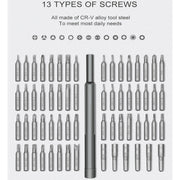 A63 63 in 1 Screwdriver Set Mobile Phone Tablet Computer Disassembly and Maintenance Tool