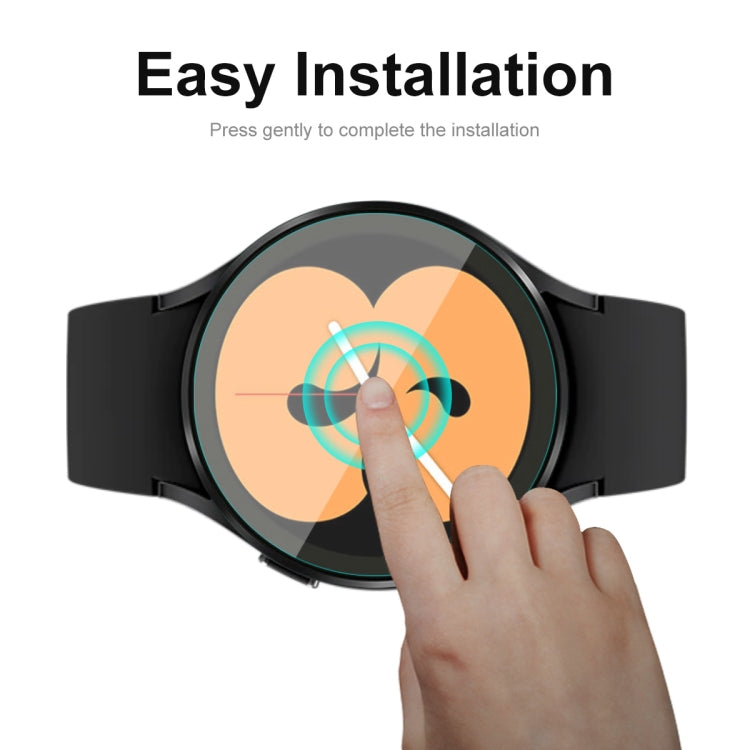 2 PCS For Samsung Galaxy Watch4 44mm ENKAY Hat-Prince Crystal Screen Protector Anti-scratch Watch Film