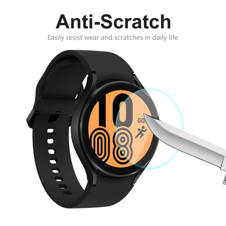 2 PCS For Samsung Galaxy Watch4 44mm ENKAY Hat-Prince Crystal Screen Protector Anti-scratch Watch Film