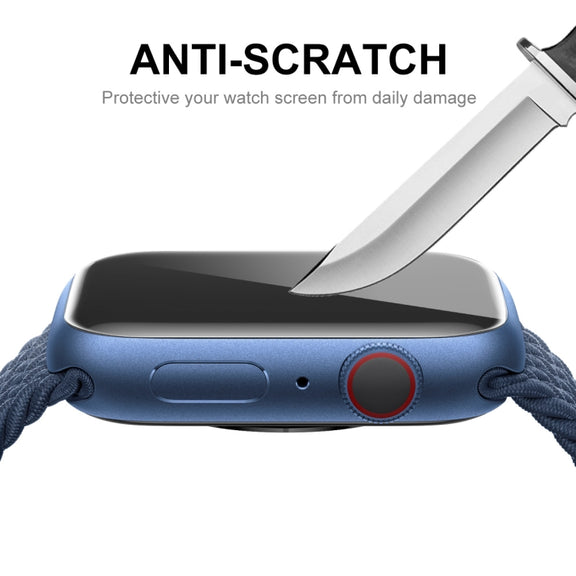 2 PCS ENKAY Hat-Prince 3D Full Coverage Soft PC Edge + PMMA HD Screen Protector Film For Apple Watch Series 7 45mm