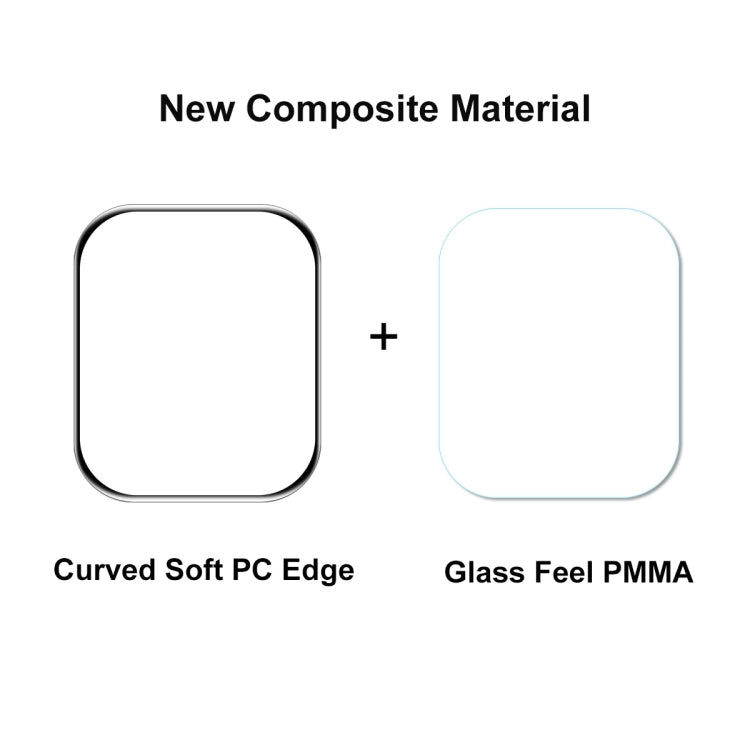 5 PCS ENKAY Hat-Prince 3D Full Coverage Soft PC Edge + PMMA HD Screen Protector Film For Apple Watch Series 7 45mm