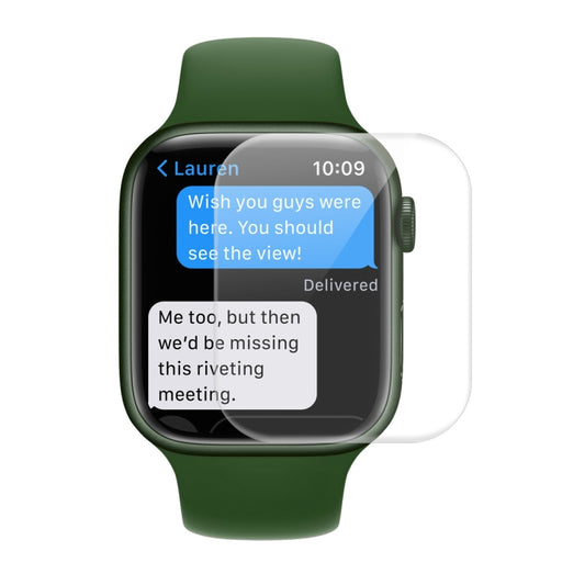 1 PCS ENKAY Hat-Prince Case Friendly 3D Full Screen PET Curved Hot Bending HD Screen Protector Film For Apple Watch Series 7 41mm(Transparent) - Screen Protector by ENKAY | Online Shopping South Africa | PMC Jewellery | Buy Now Pay Later Mobicred