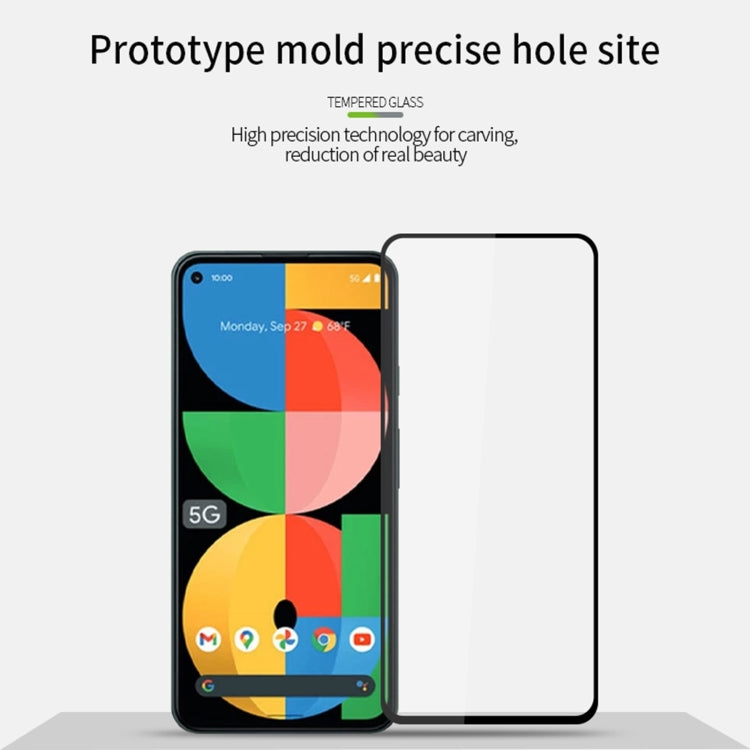 For Google Pixel 5A 5G PINWUYO 9H 2.5D Full Screen Tempered Glass Film(Black) - Google Tempered Glass by PINWUYO | Online Shopping South Africa | PMC TechLife | Buy Now Pay Later Mobicred