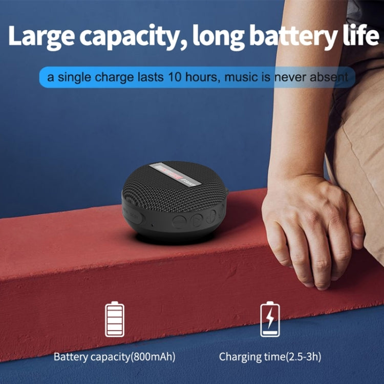 BT368 LED Digital Display Outdoor Portable IPX65 Waterproof Bluetooth Speaker(Red) - Waterproof Speaker by PMC TechLife | Online Shopping South Africa | PMC TechLife