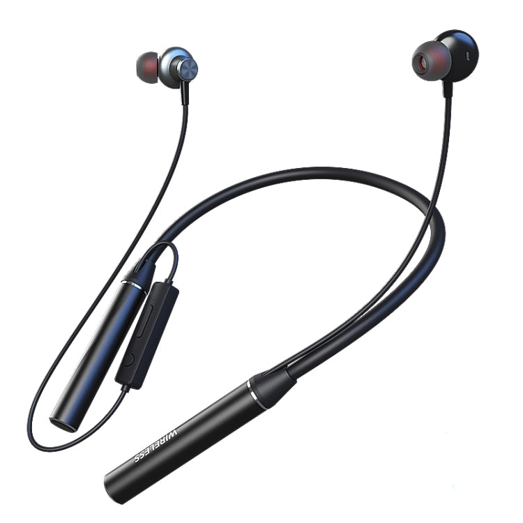 GYM530 Magnetic Neck-mounted Noise Cancelling Sports Earphones In-ear Stereo Support Handsfree / TF Card(Black) - Neck-mounted Earphone by PMC TechLife | Online Shopping South Africa | PMC TechLife