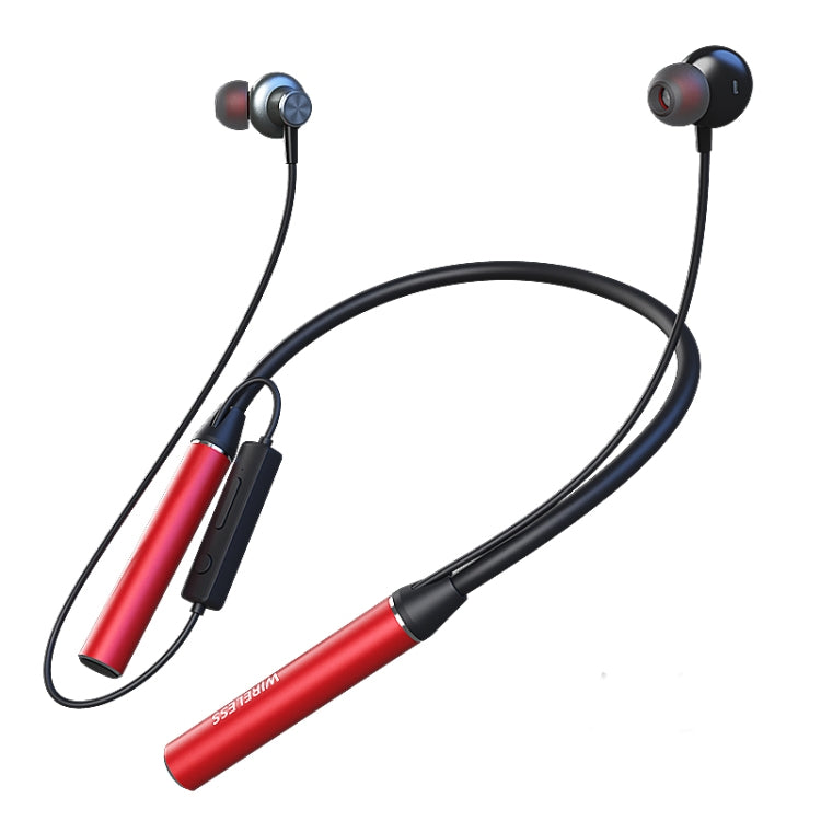 GYM530 Magnetic Neck-mounted Noise Cancelling Sports Earphones In-ear Stereo Support Handsfree / TF Card(Red) - Neck-mounted Earphone by PMC TechLife | Online Shopping South Africa | PMC TechLife