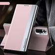 For Xiaomi Redmi Note 10 Pro / Note 10 Pro Max Side Electroplated Magnetic Ultra-Thin Horizontal Flip Leather Case with Holder(Pink) - free shipping - PMC TechLife - Order now!