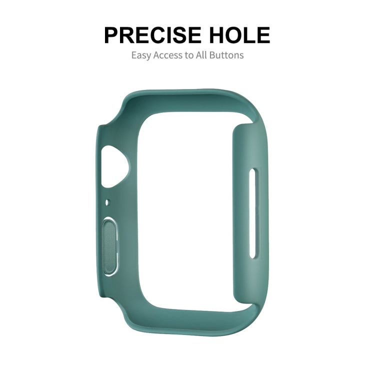 ENKAY Hat-Prince PC Frame + Full Coverage PMMA HD Screen Protector Film For Apple Watch Series 8 / 7 45mm(Dark Blue)