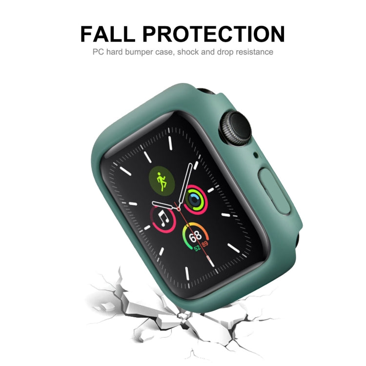 ENKAY Hat-Prince PC Frame + Full Coverage PMMA HD Screen Protector Film For Apple Watch Series 8 / 7 45mm(Dark Blue)