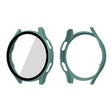 ENKAY Hat-Prince Full Coverage PC Frame + Tempered Glass Protector Composite Case for Samsung Galaxy Watch4 40mm(Green) - Watch Cases by ENKAY