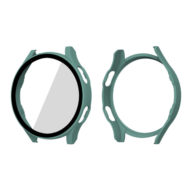 ENKAY Hat-Prince Full Coverage PC Frame + Tempered Glass Protector Composite Case for Samsung Galaxy Watch4 40mm(Green) - Watch Cases by ENKAY