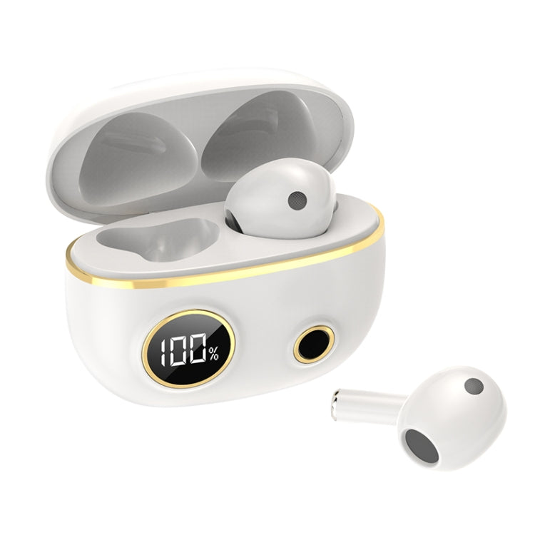 PRO100 TWS Bluetooth 5.2 Noise Canceling Waterproof Earphones 9D Stereo Sports Headphone with Charging Case(White) - Bluetooth Earphone by PMC TechLife | Online Shopping South Africa | PMC TechLife