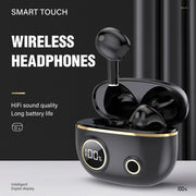 PRO100 TWS Bluetooth 5.2 Noise Canceling Water-resistant Earphones 9D Stereo Sports Headphone with Charging Case(Red)