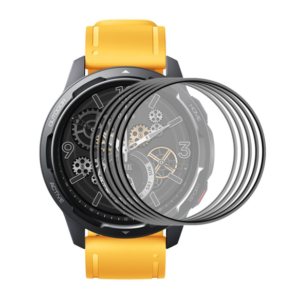 5 PCS For Xiaomi Watch Color 2 ENKAY Hat-Prince 3D Full Coverage Soft PC Edge + PMMA HD Screen Protector Film