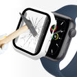 ENKAY Hat-Prince 2 in 1 PC Frame + 9H Tempered Glass Protector Full Coverage Case For Apple Watch Series 8 / 7 45mm(White) - free shipping - PMC TechLife - Order now!