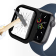 ENKAY Hat-Prince 2 in 1 PC Frame + 9H Tempered Glass Protector Full Coverage Case For Apple Watch Series 8 / 7 45mm(Black) - Watch Cases by ENKAY | Online Shopping South Africa | PMC TechLife | Buy Now Pay Later Mobicred