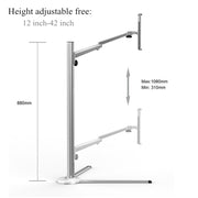 UP-6S Floor-standing Lazy Three-legged Liftable Stand  for 3.5-13 inch Mobile Phones and Tablets