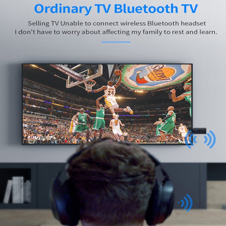 TX35 Bluetooth 5.2 Transmitter One Drag Two USB / AUX Dual Output - Audio Receiver Transmitter by PMC TechLife | Online Shopping South Africa | PMC TechLife