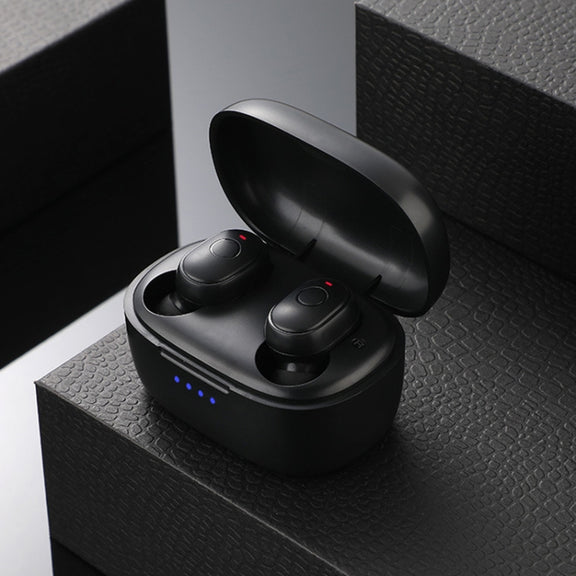 T&G TG911 Bluetooth V5.1 Sport Water-resistant Mini Touch-Control Noise Cancelling Earphones(Black)