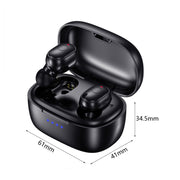 T&G TG911 Bluetooth V5.1 Sport Water-resistant Mini Touch-Control Noise Cancelling Earphones(White)