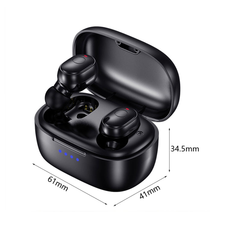 T&G TG911 Bluetooth V5.1 Sport Water-resistant Mini Touch-Control Noise Cancelling Earphones(Fink)