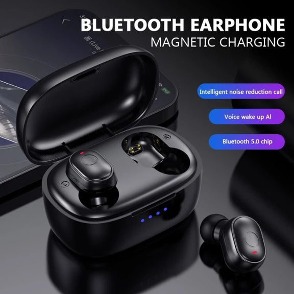 T&G TG911 Bluetooth V5.1 Sport Water-resistant Mini Touch-Control Noise Cancelling Earphones(Blue)