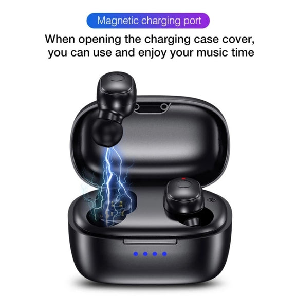 T&G TG911 Bluetooth V5.1 Sport Water-resistant Mini Touch-Control Noise Cancelling Earphones(Blue)