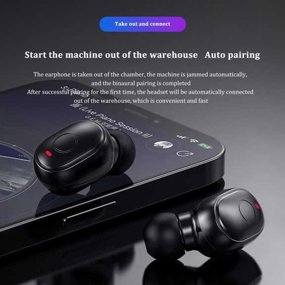 T&G TG911 Bluetooth V5.1 Sport Water-resistant Mini Touch-Control Noise Cancelling Earphones(Blue)