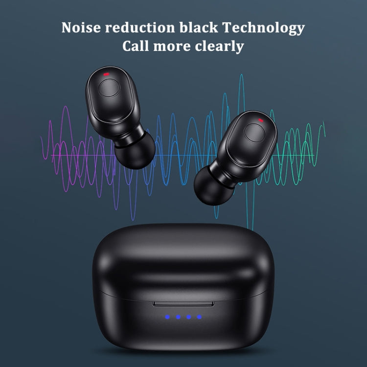 T&G TG911 Bluetooth V5.1 Sport Water-resistant Mini Touch-Control Noise Cancelling Earphones(White)