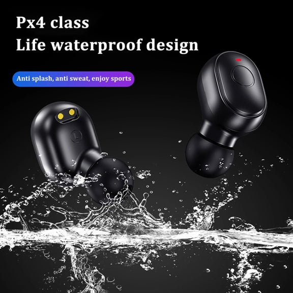 T&G TG911 Bluetooth V5.1 Sport Water-resistant Mini Touch-Control Noise Cancelling Earphones(White)